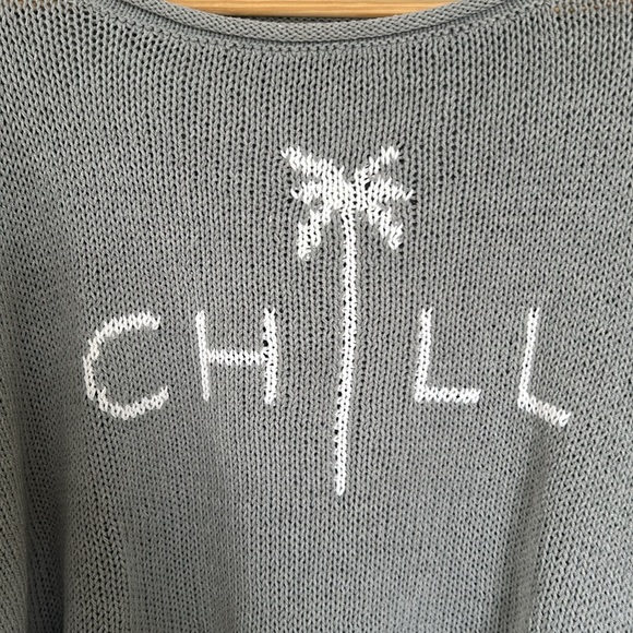 Grey Wooden Ships Sweater Size M/L - Picture 2 of 4